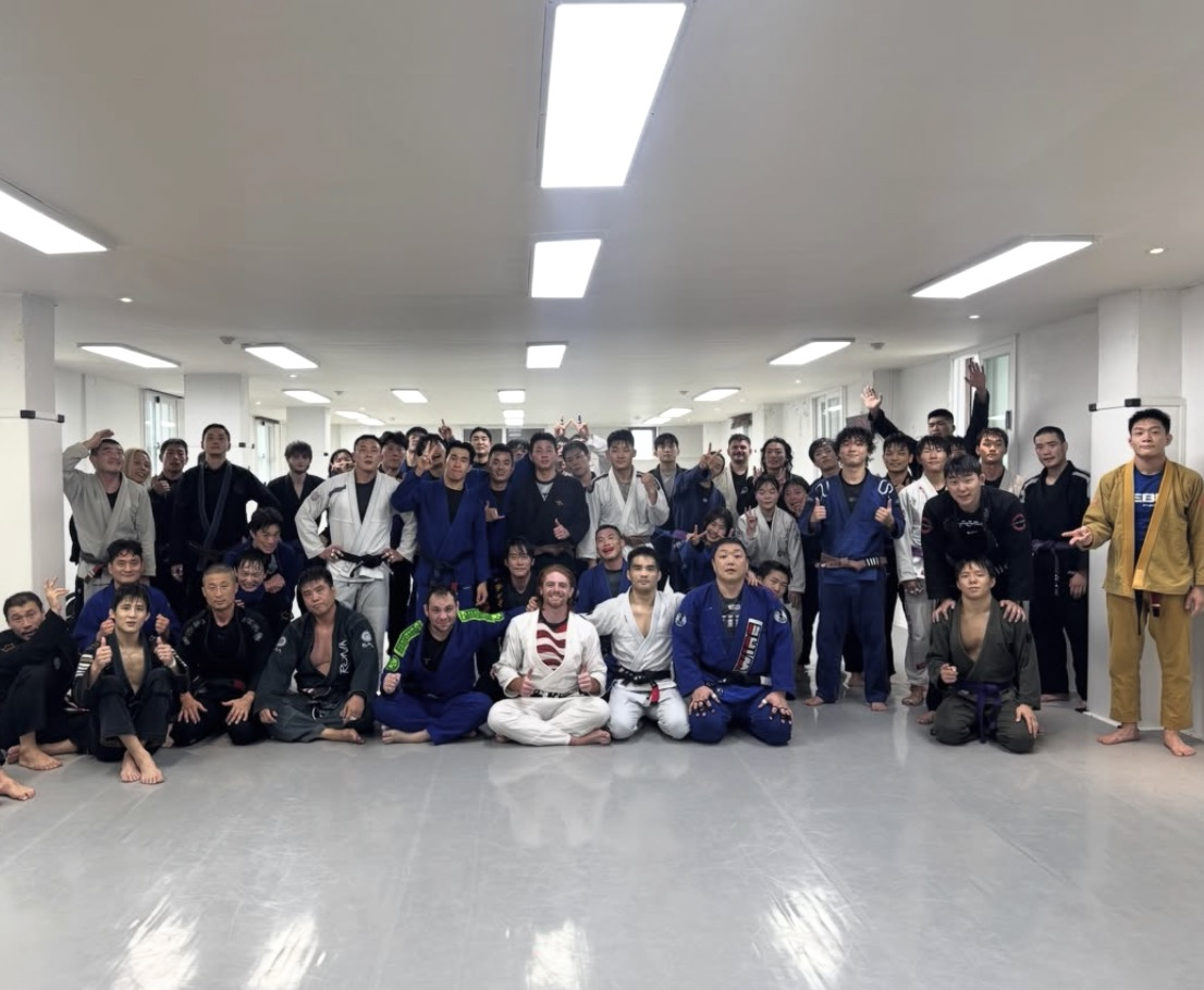 Coach Sunshine with a training group in Korea