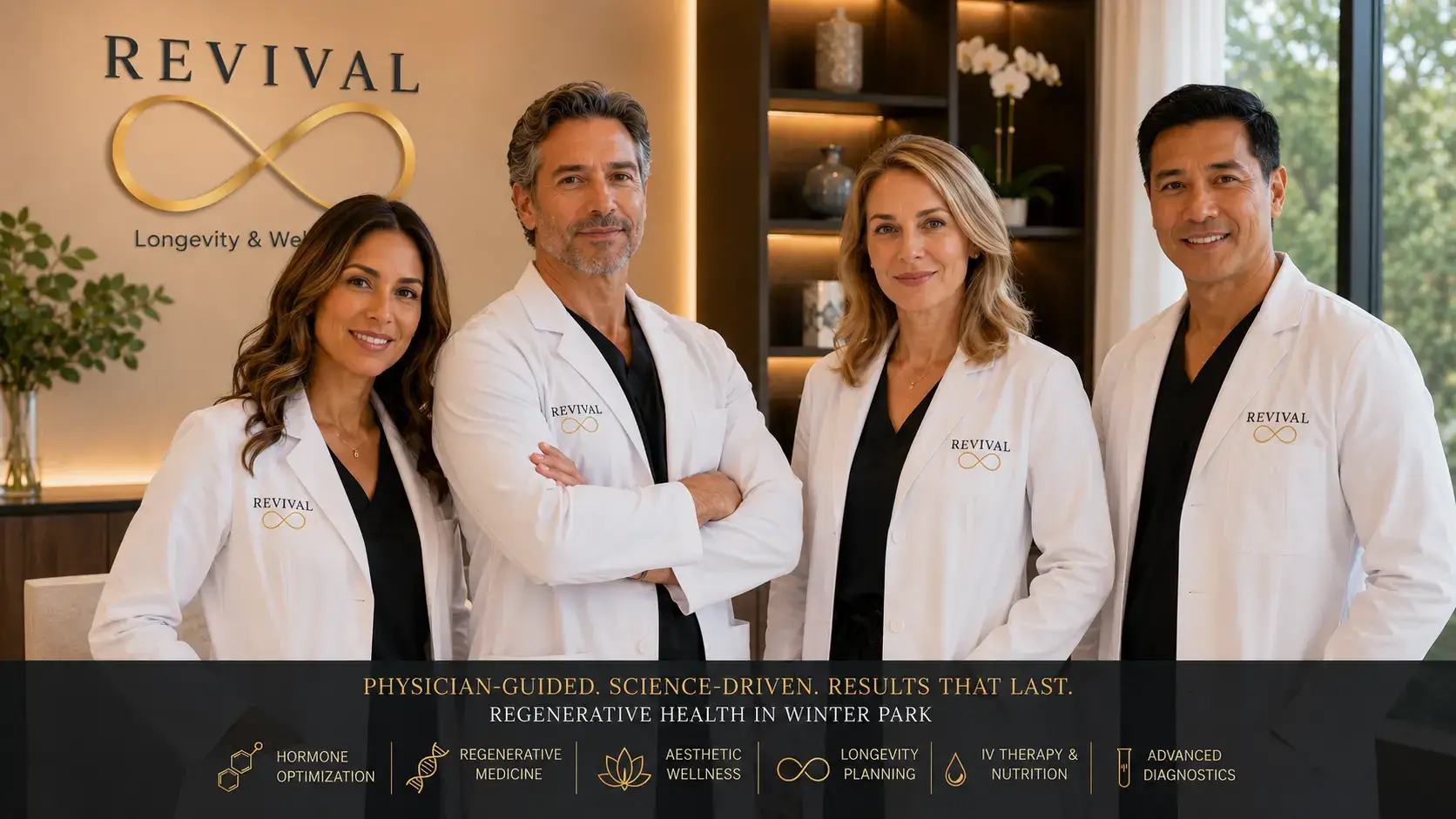 Revival Longevity & Wellness clinical team Winter Park physician guided regenerative health