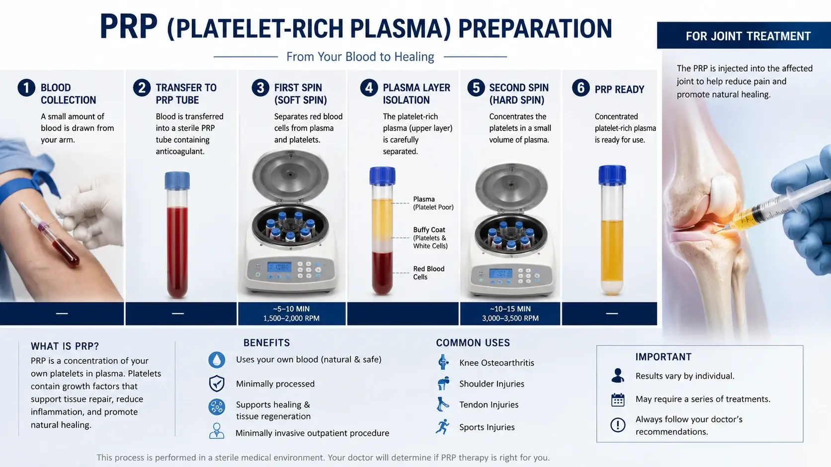 Platelet-rich plasma PRP preparation and processing for joint treatment at Revival Longevity & Wellness Winter Park Florida Platelet-rich plasma PRP preparation and processing for joint treatment at Revival Longevity & Wellness Winter Park Florida