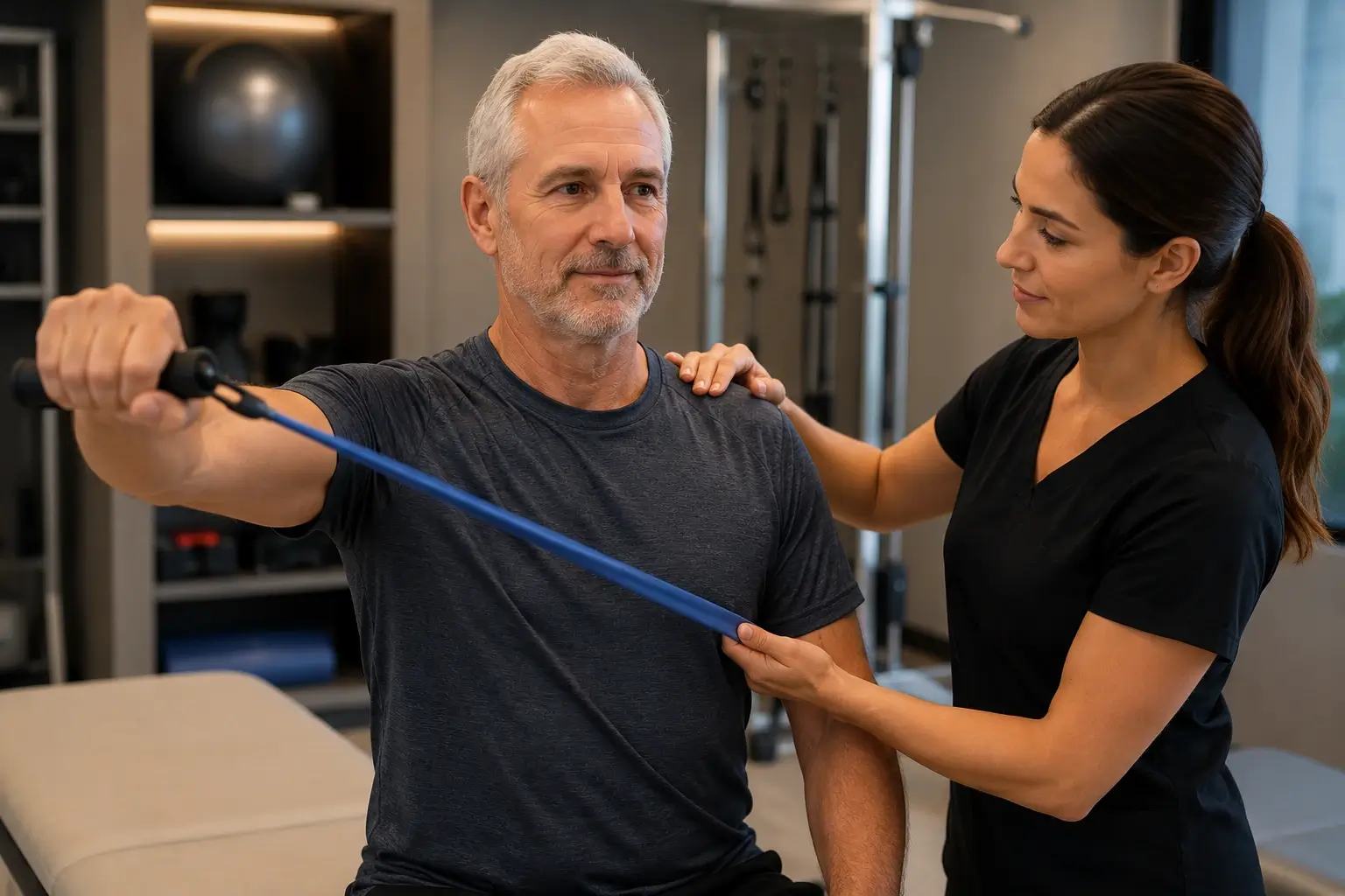 Shoulder rehabilitation and physical therapy following regenerative medicine treatment at Revival Longevity & Wellness Winter Park Florida Shoulder rehabilitation and physical therapy following regenerative medicine treatment at Revival Longevity & Wellness Winter Park Florida