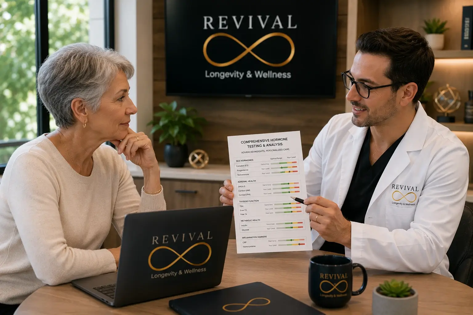 Advanced comprehensive hormone testing and analysis at Revival Longevity & Wellness Winter Park Florida