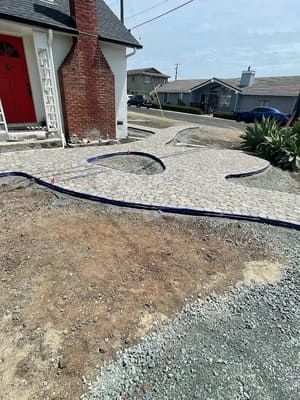 Retaining wall install in Arroyo Grande