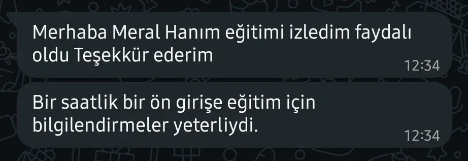 Katılımcı görüşü
