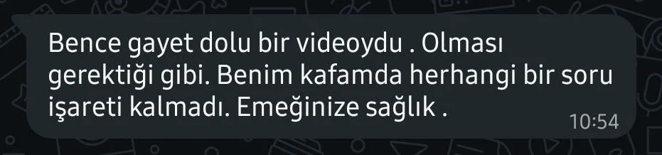 Katılımcı görüşü