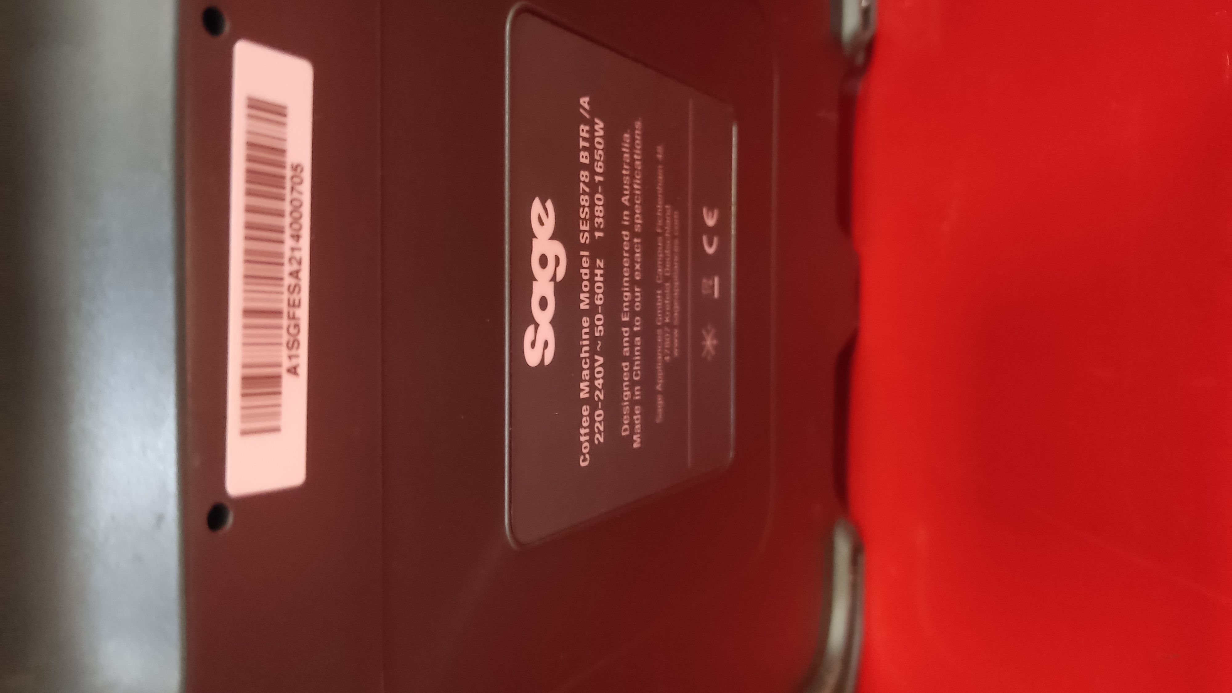 Sage Barista Pro SES878
