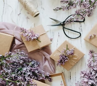 Green Home Cleaning gift certificate presentation with natural details