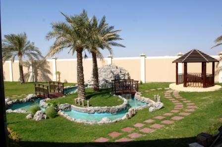 Landscaping, Irrigation & fountain works at Riffa 2