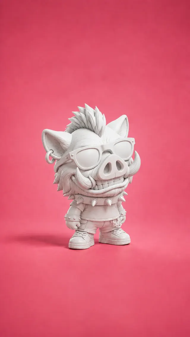 Pieza impresa en 3D sin pintar