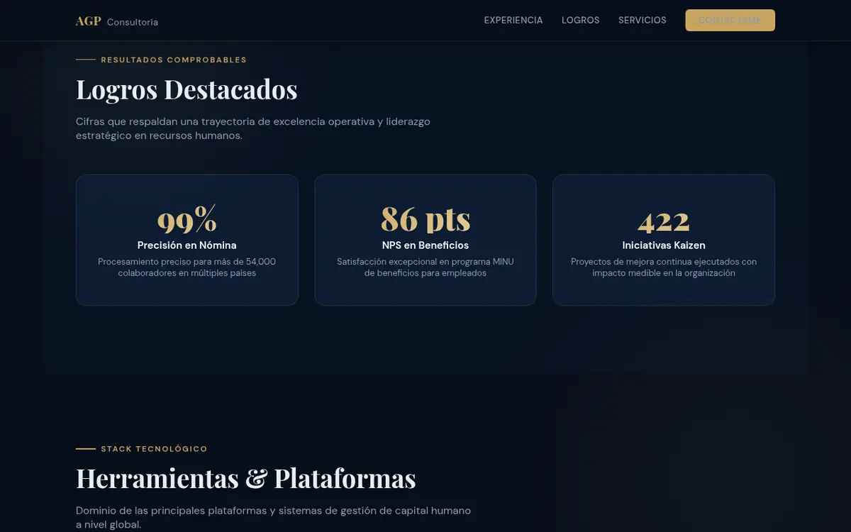 Ana Gabriela Ponce: logros del sitio en computadora