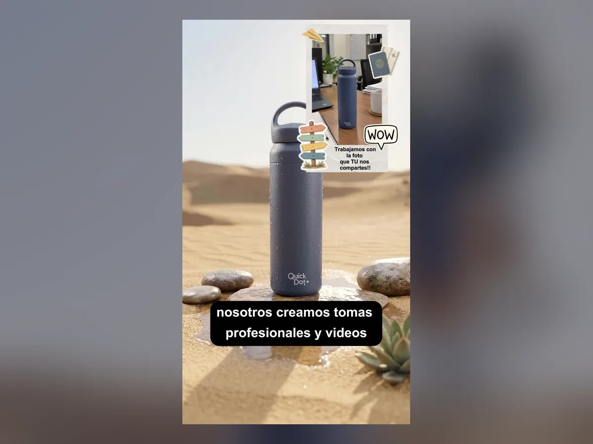 Cuadro de un video de producto · QuickDot