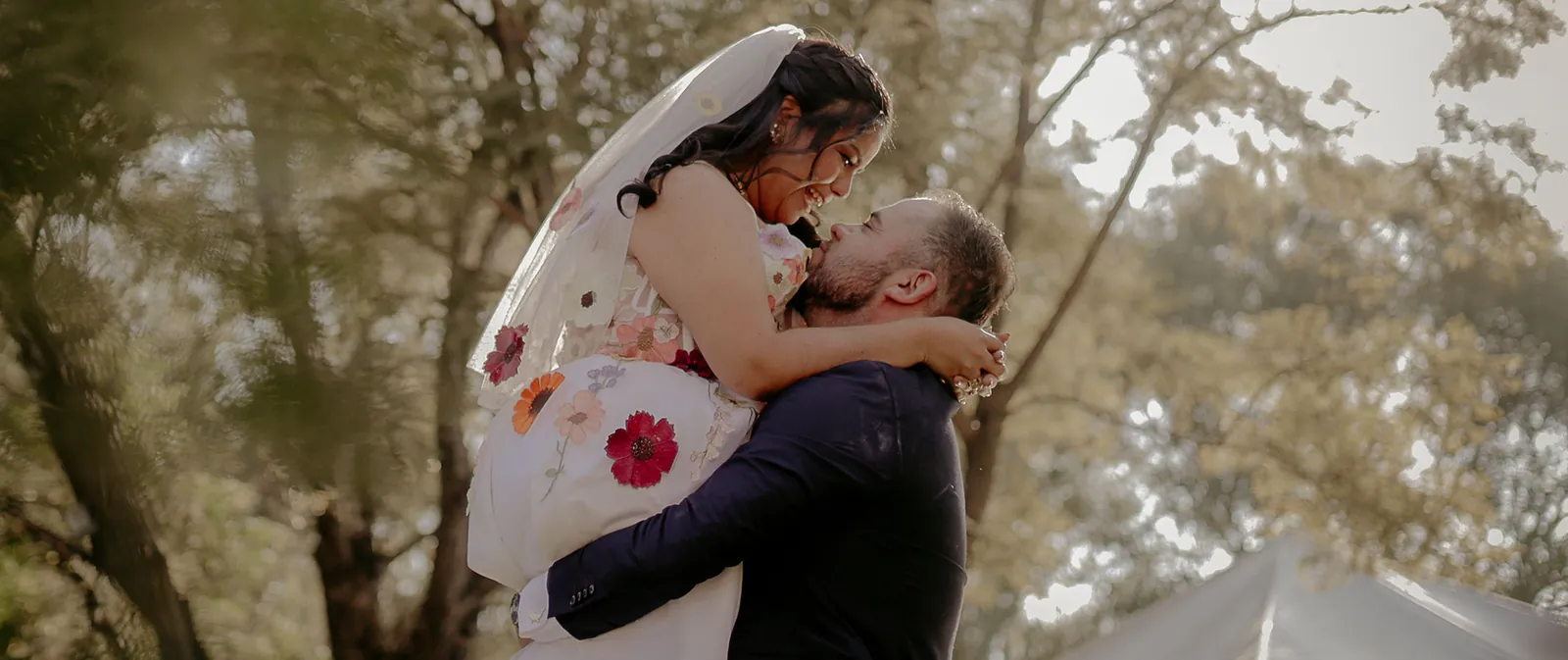 Paloma y Eduardo en su boda