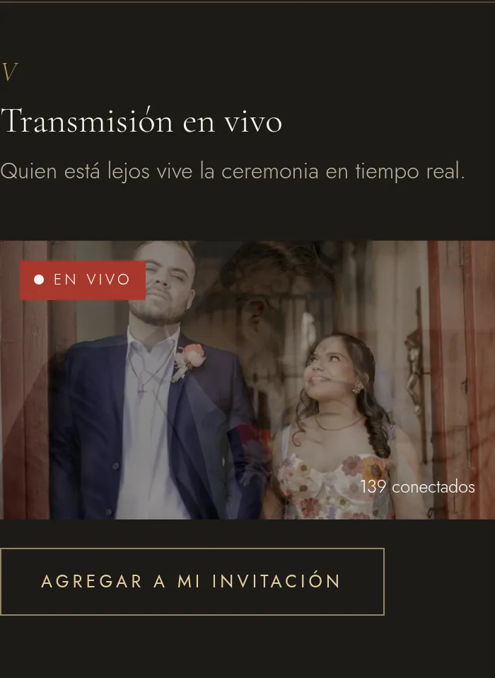 Ejemplo real: Transmisión en vivo