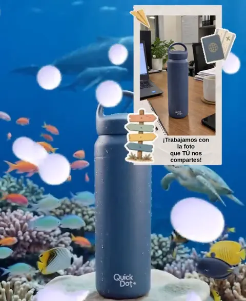 Creado con IA: el termo en el fondo del mar