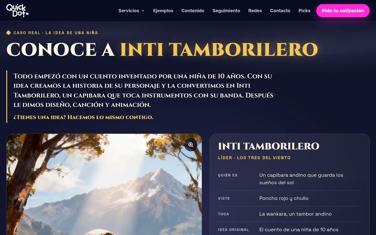 Inti Tamborilero: la historia del personaje en computadora