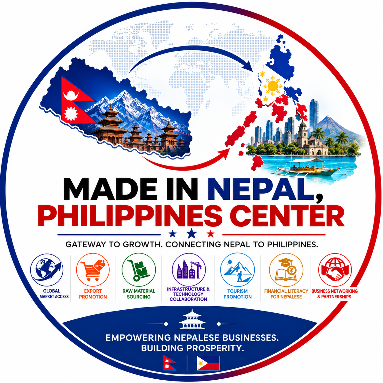 Made in Nepal, Philippines Center logo
