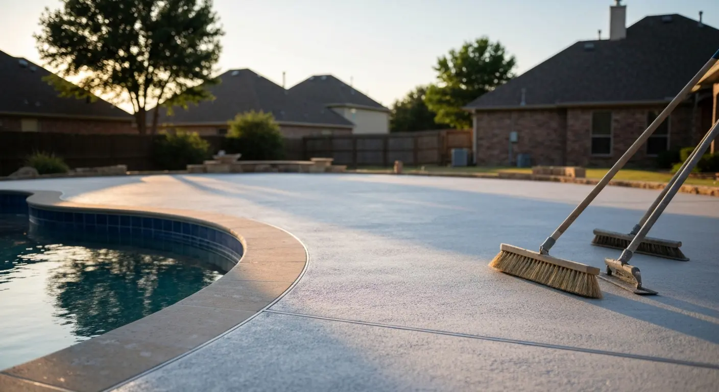 New pool deck construction