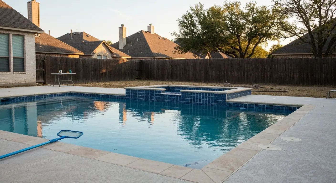 New pool construction in Allen