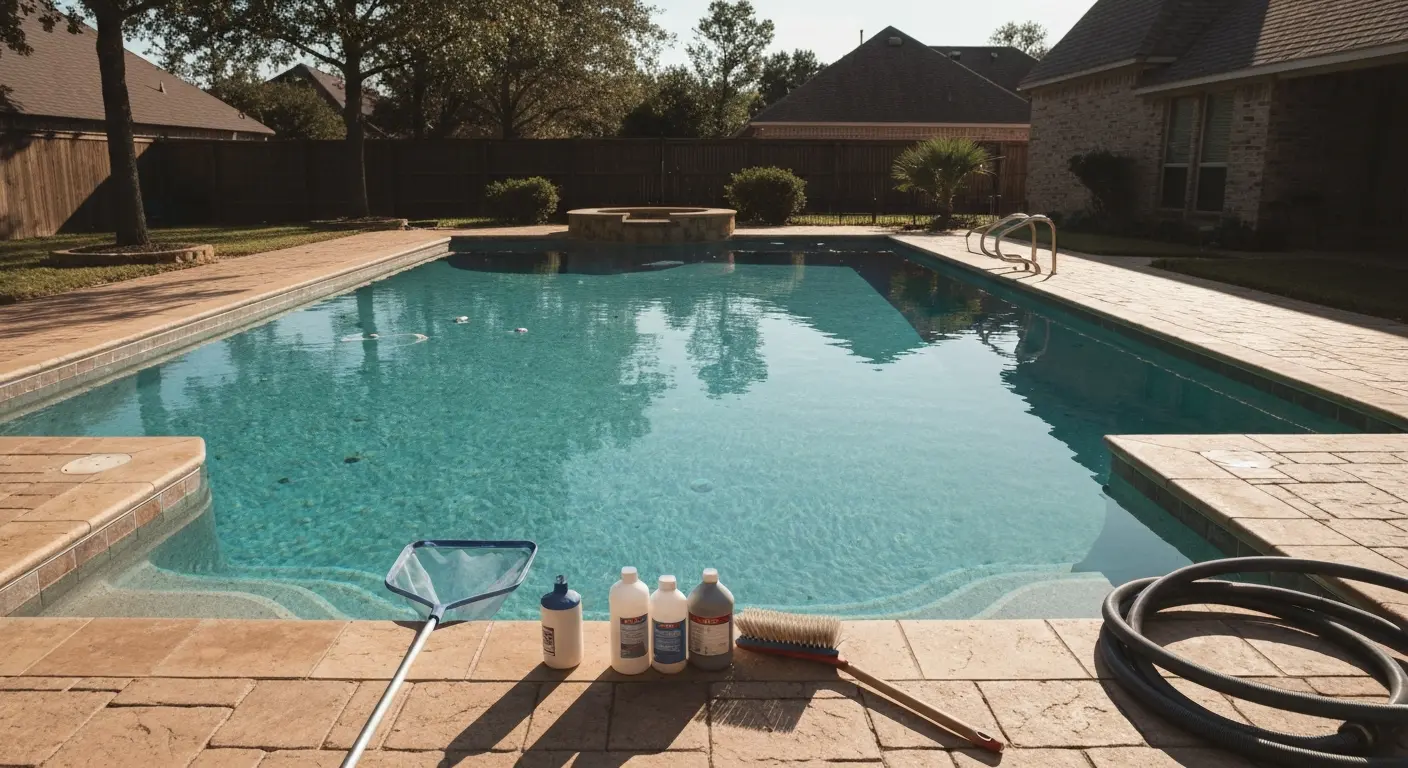 Weekly pool cleaning service