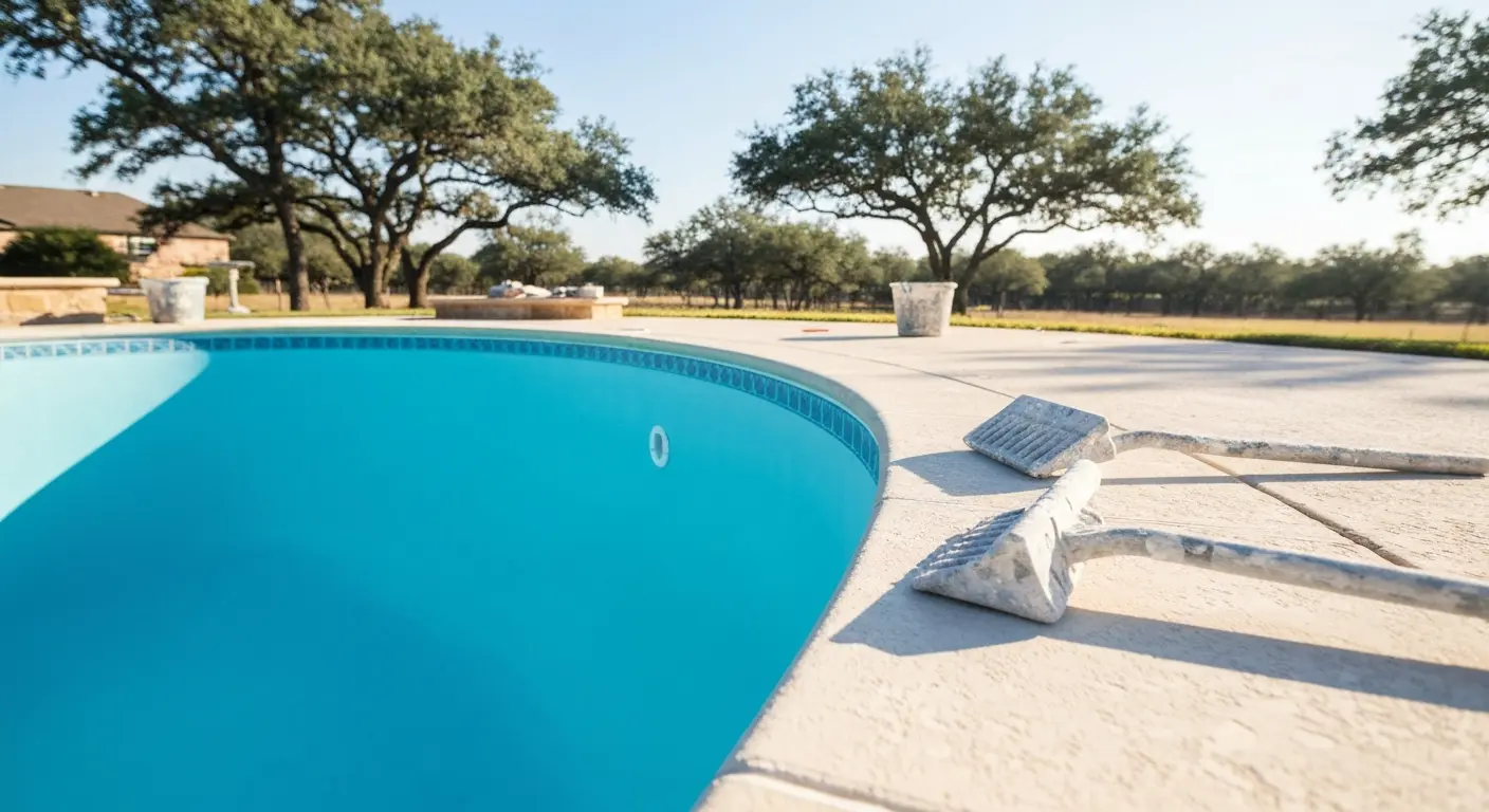 Pool resurfacing and plaster repair