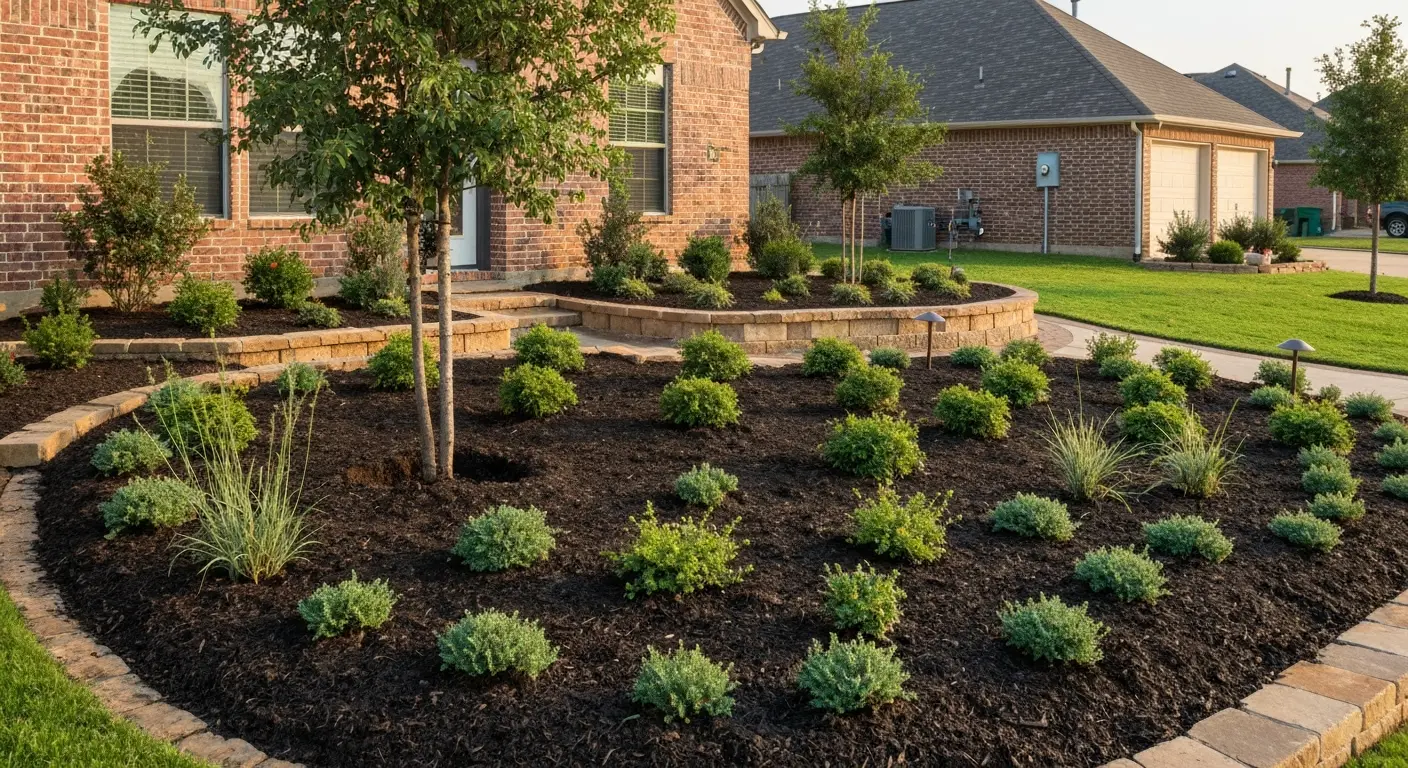 Full yard landscaping project