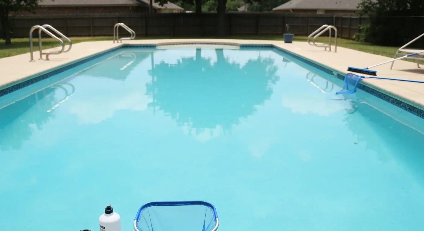Weekly pool cleaning service