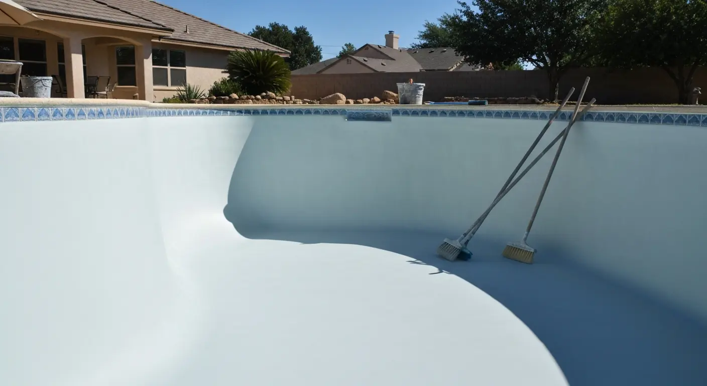 Plaster pool resurfacing project