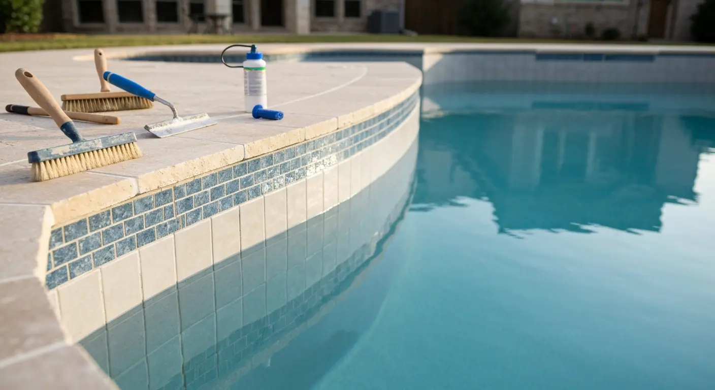 Pool resurfacing work