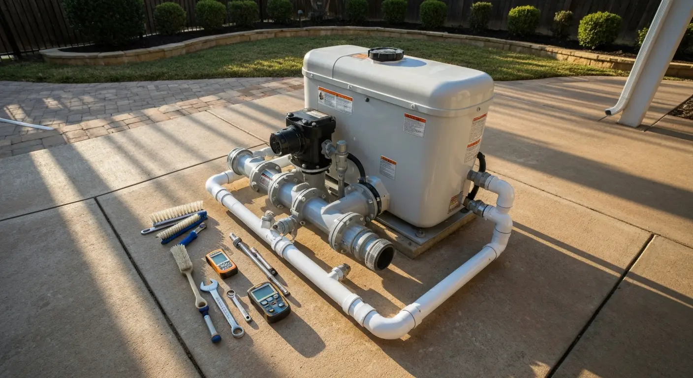 Pool equipment maintenance and repair