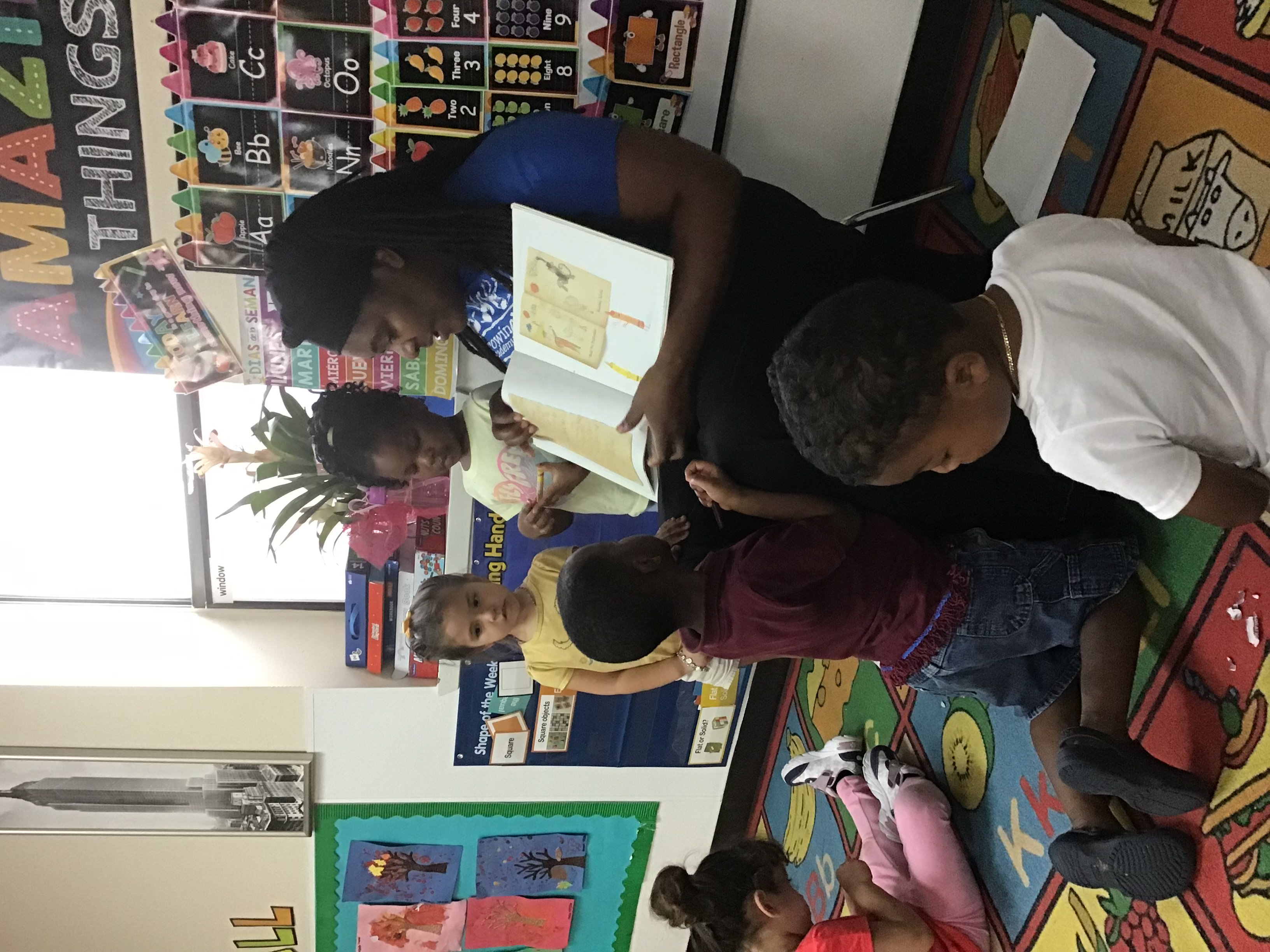 Children and teachers at Growing Minds Academy childcare center
