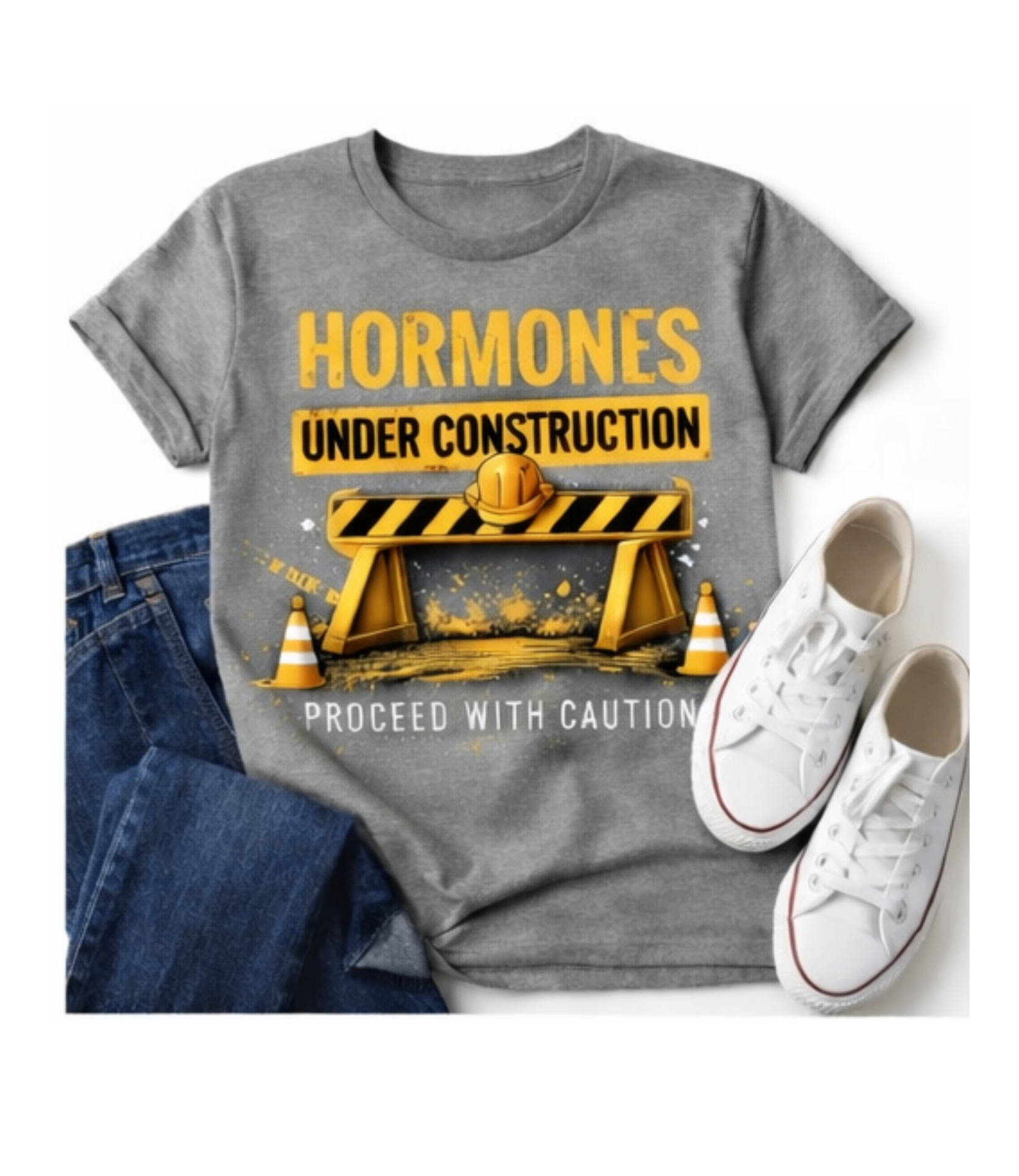 "Hormones Under Construction" Tee
