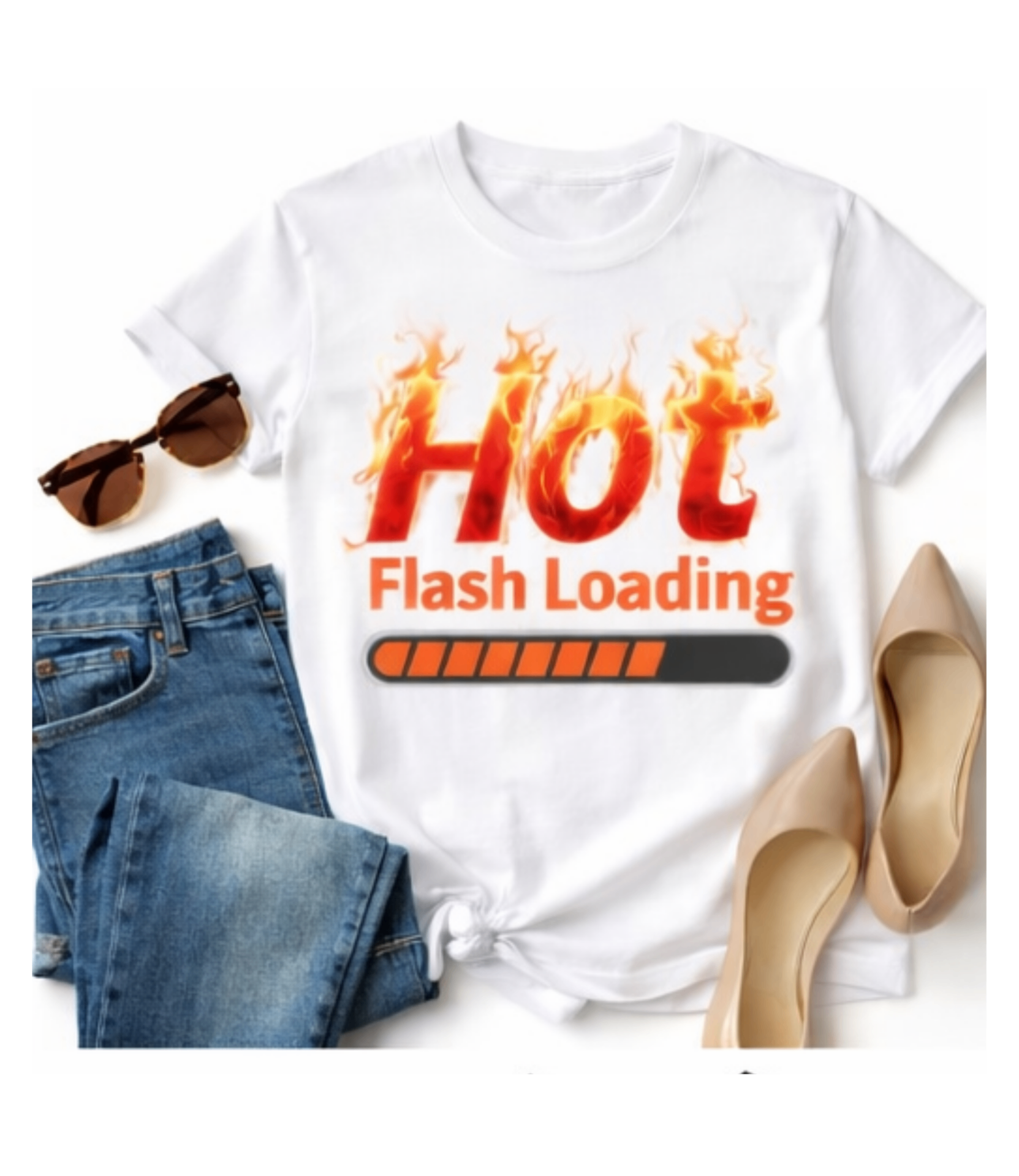 "Hot Flash Loading" Tee