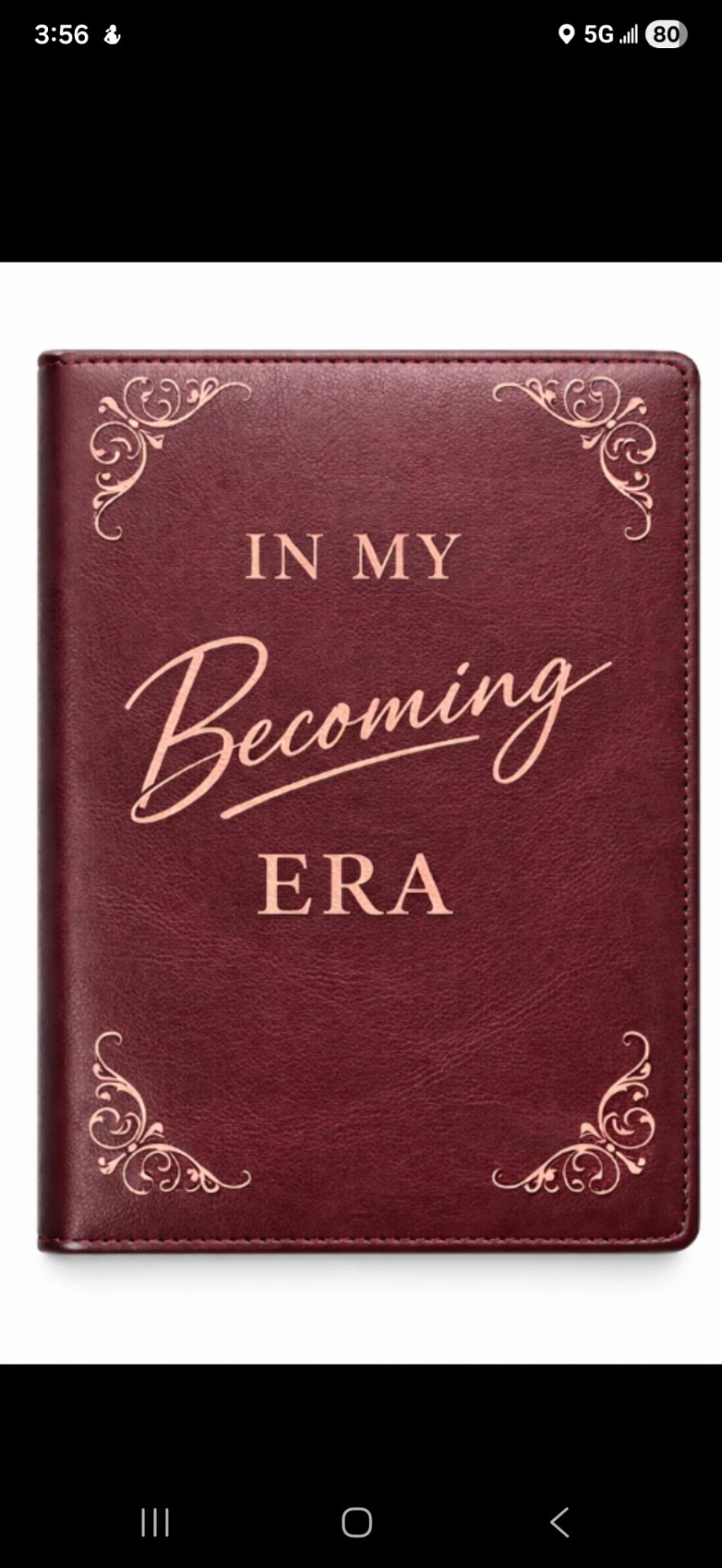 "In My Becoming Era" Journal