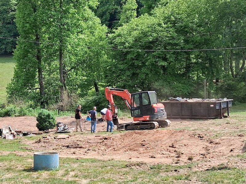 Crew at work