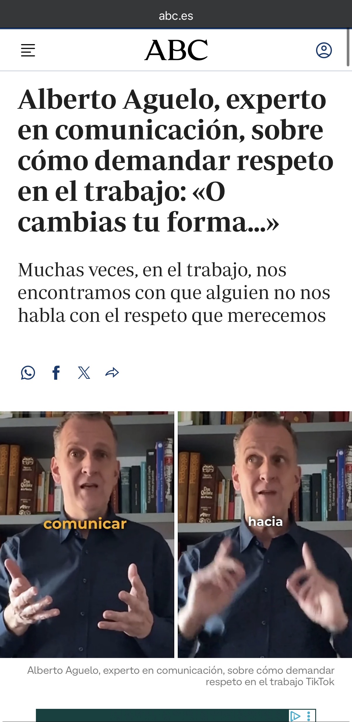 Aparición en prensa