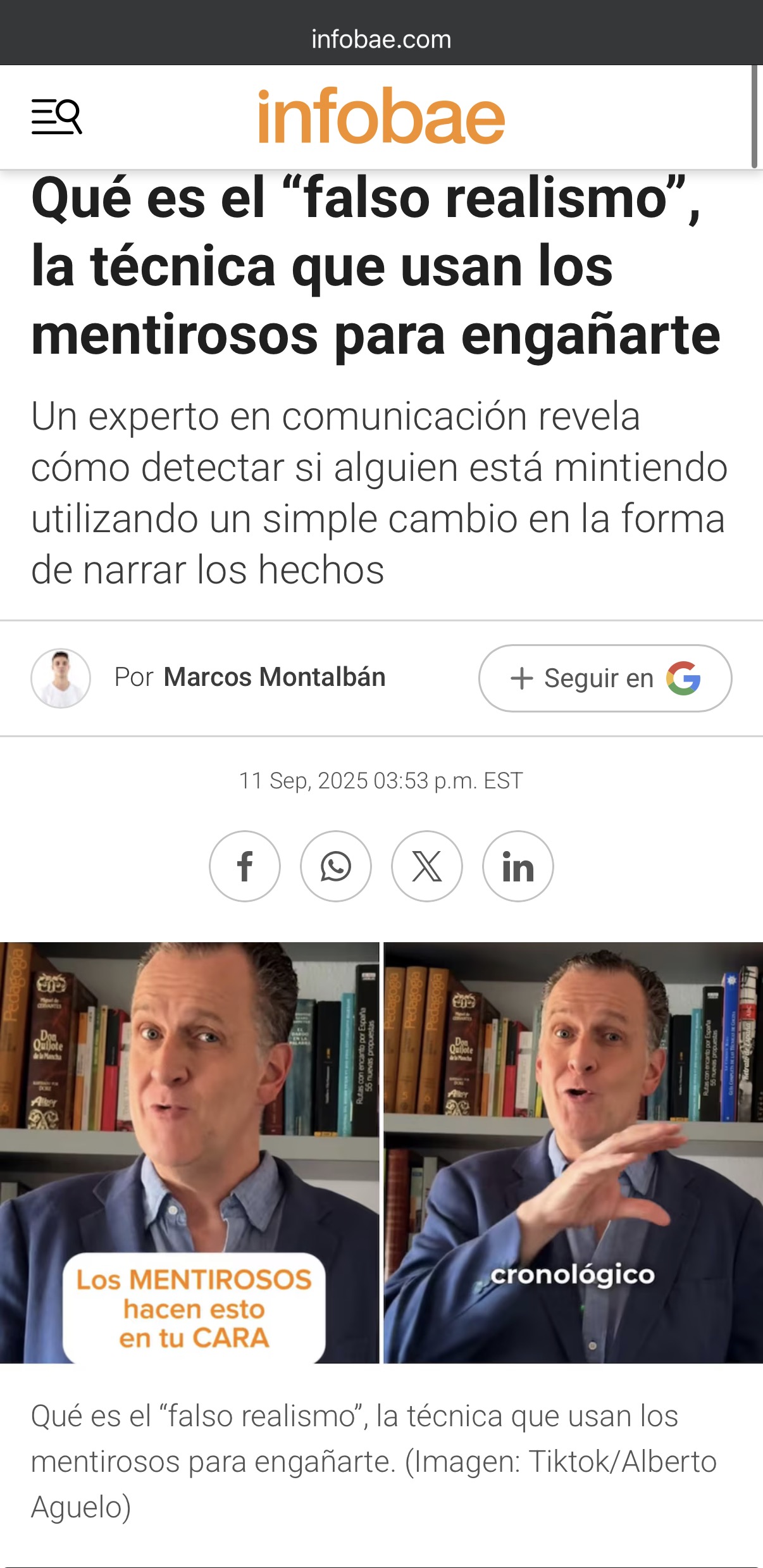 Aparición en prensa