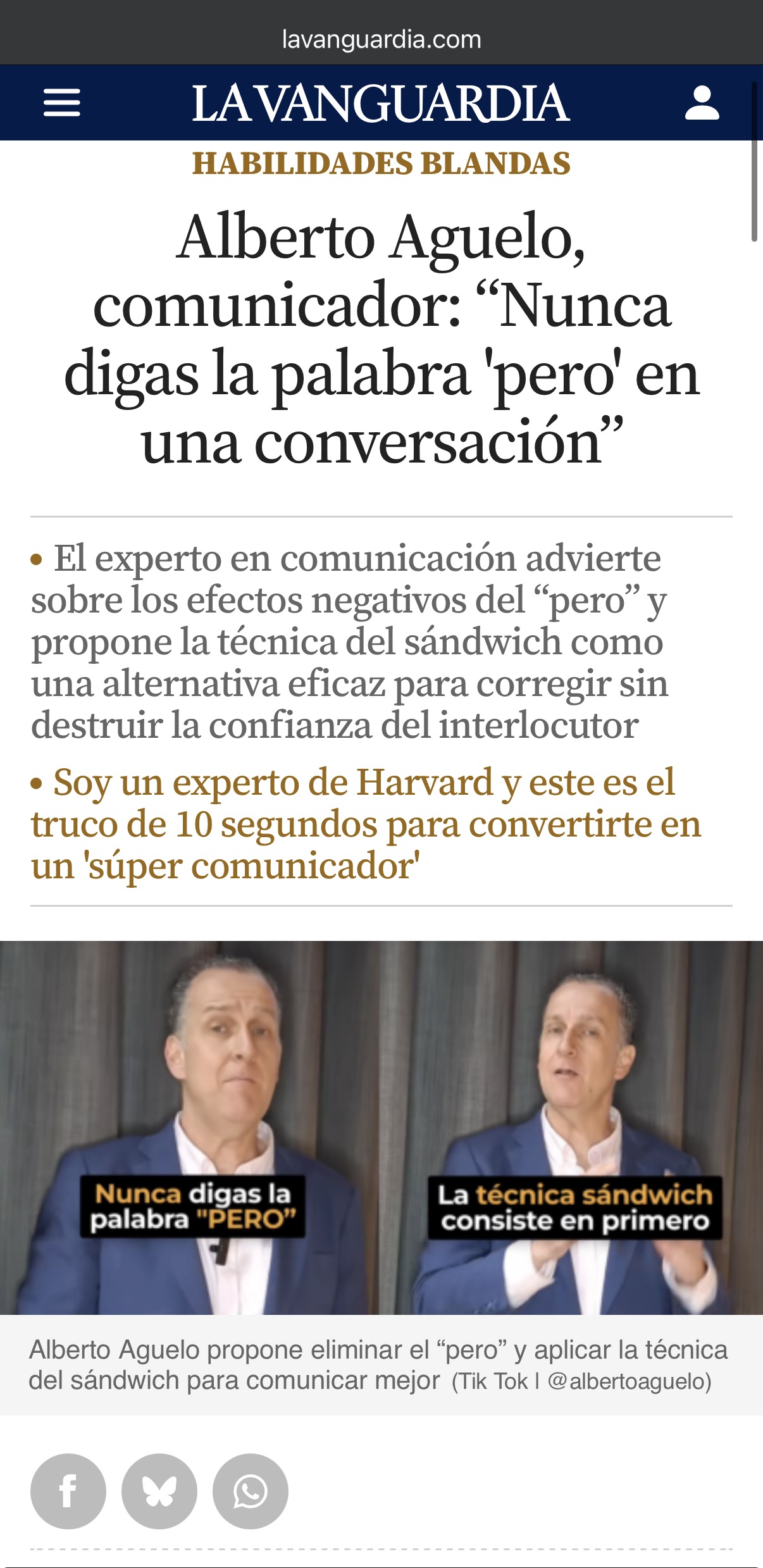 Aparición en prensa