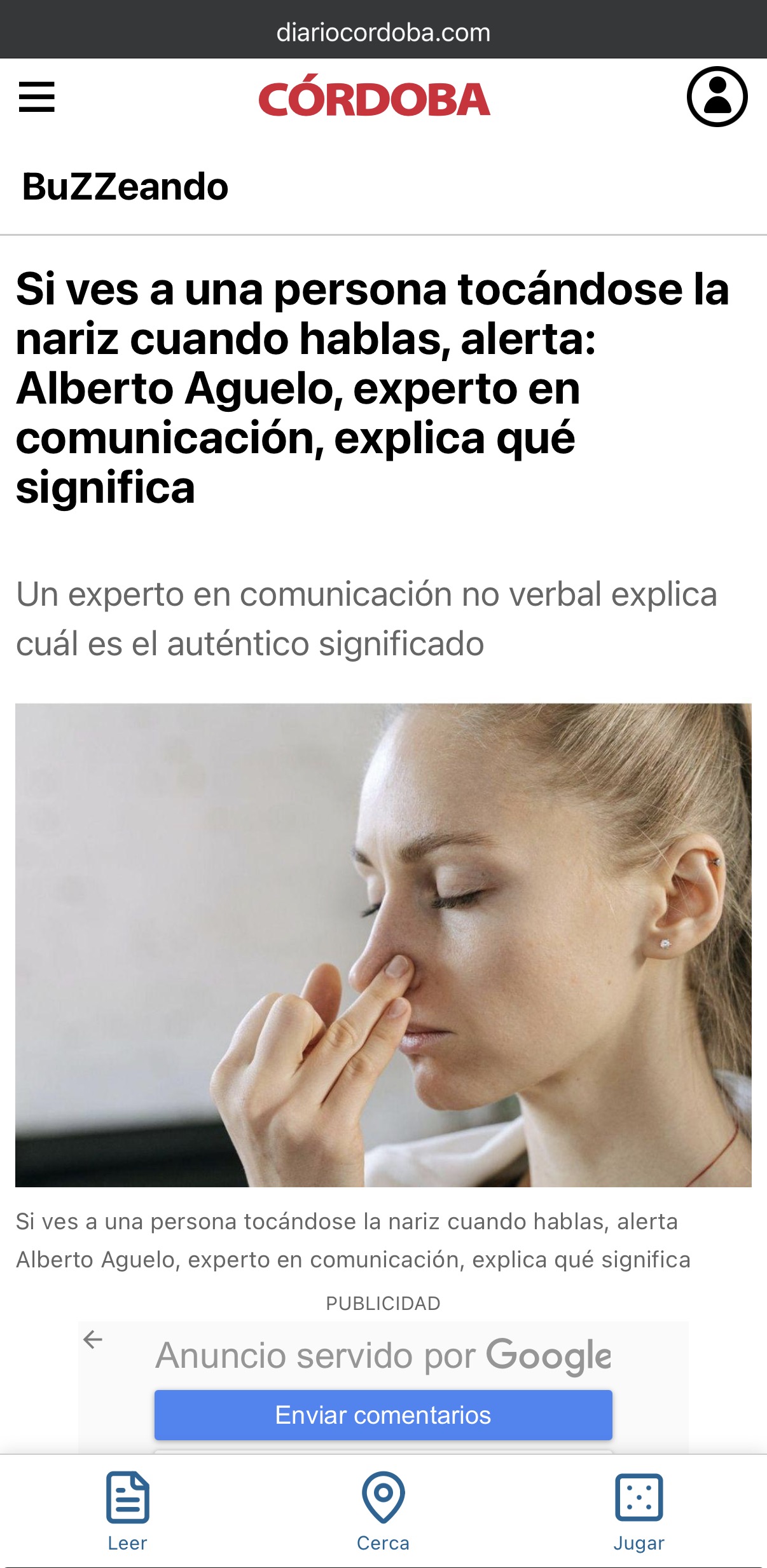 Aparición en prensa