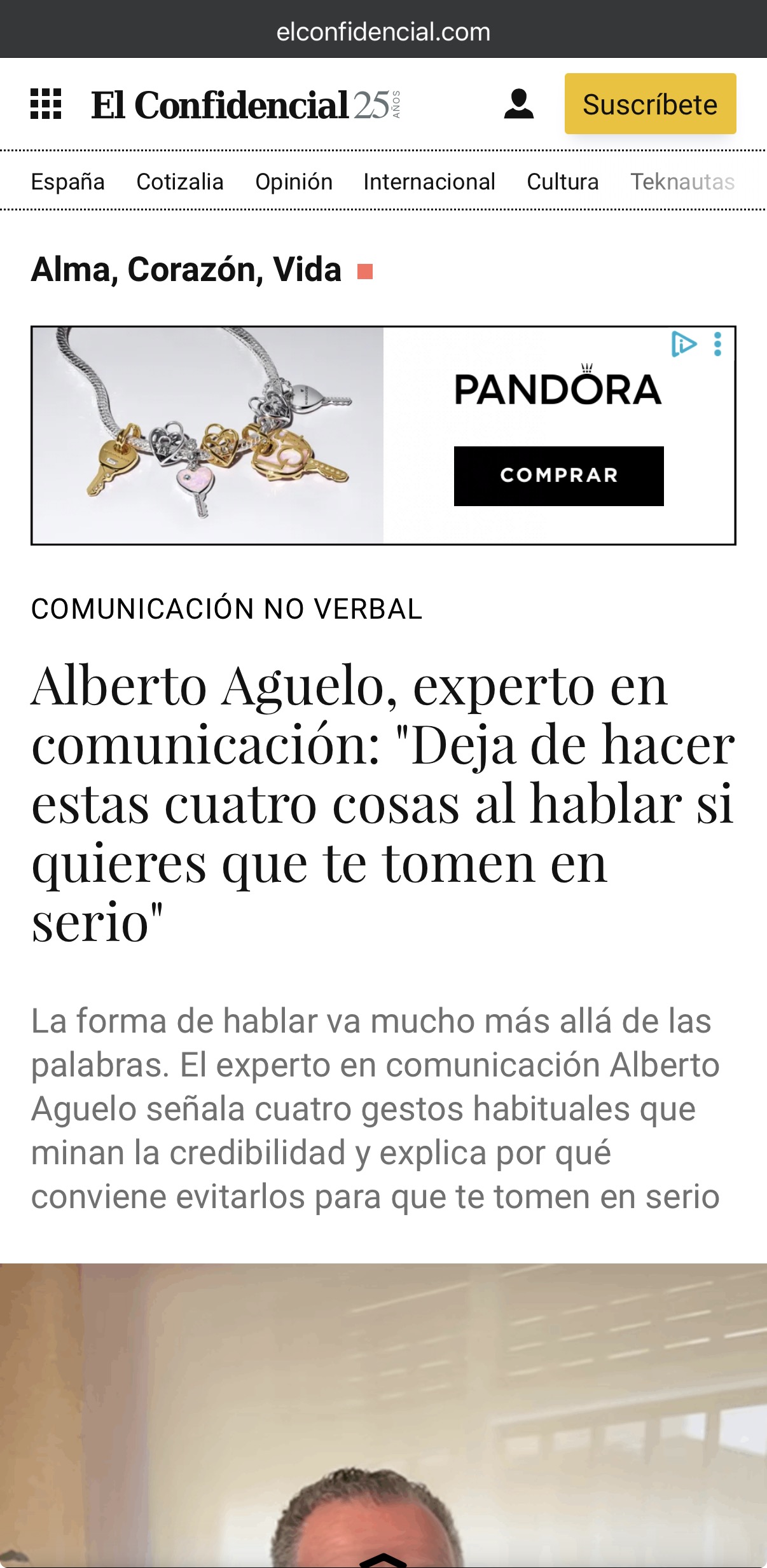Aparición en prensa