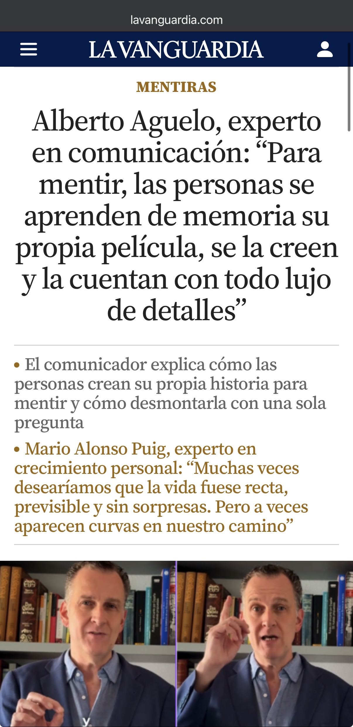Aparición en prensa