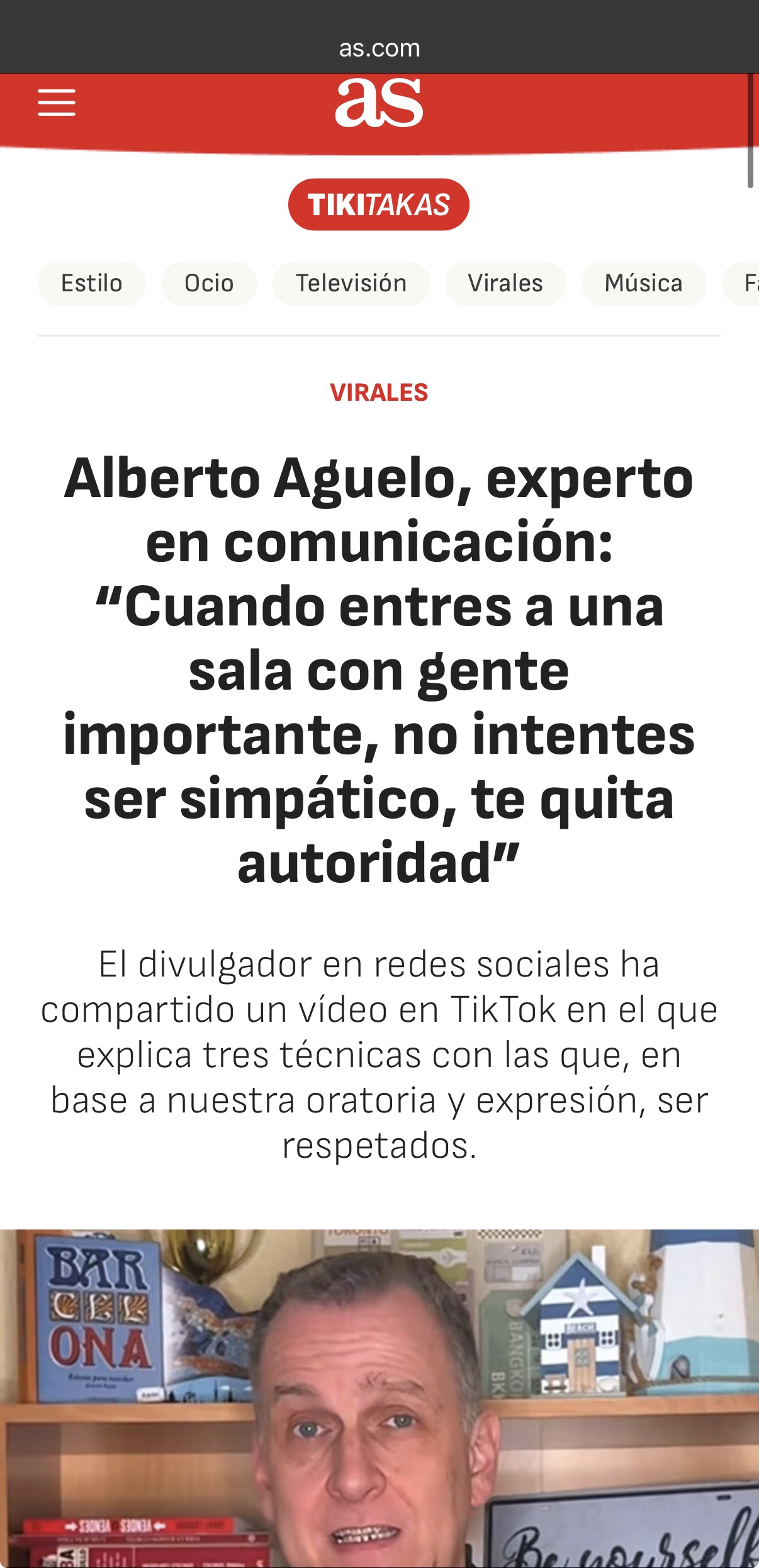 Aparición en prensa