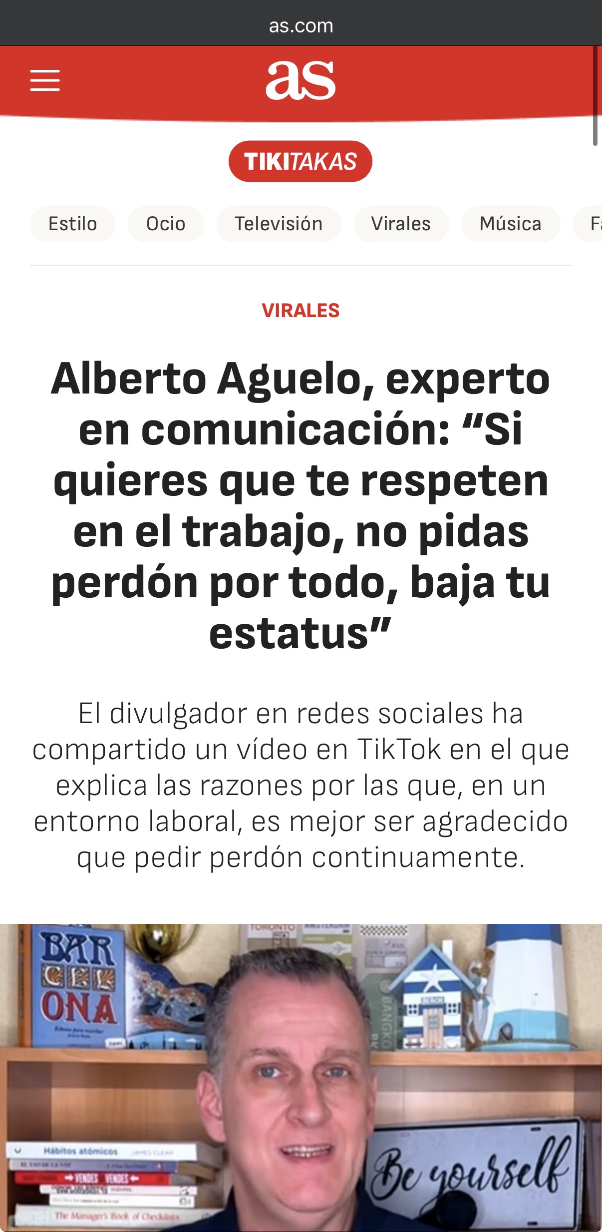 Aparición en prensa