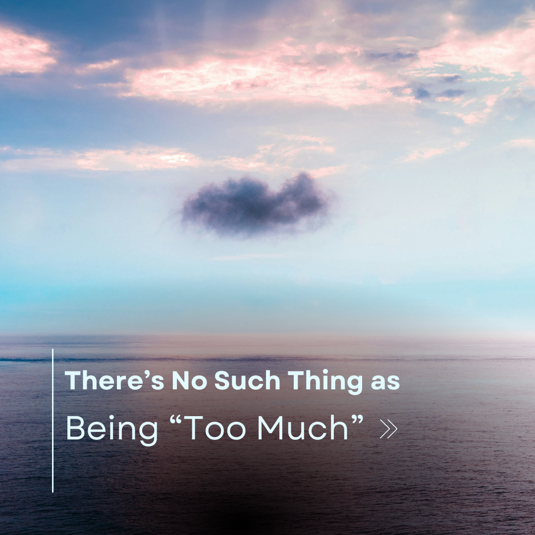 No Too There’s No Such Thing as Being “Too Much”