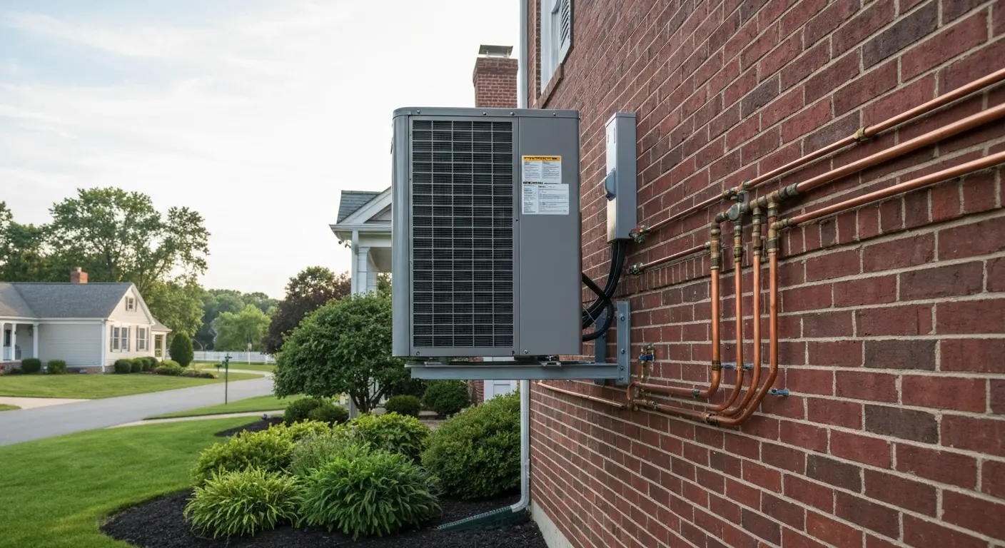 Central air conditioning system installation