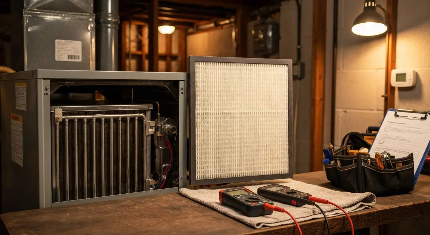 HVAC maintenance and filter change