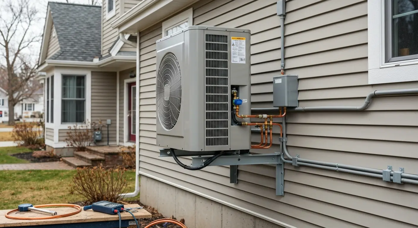 Heat pump system installation