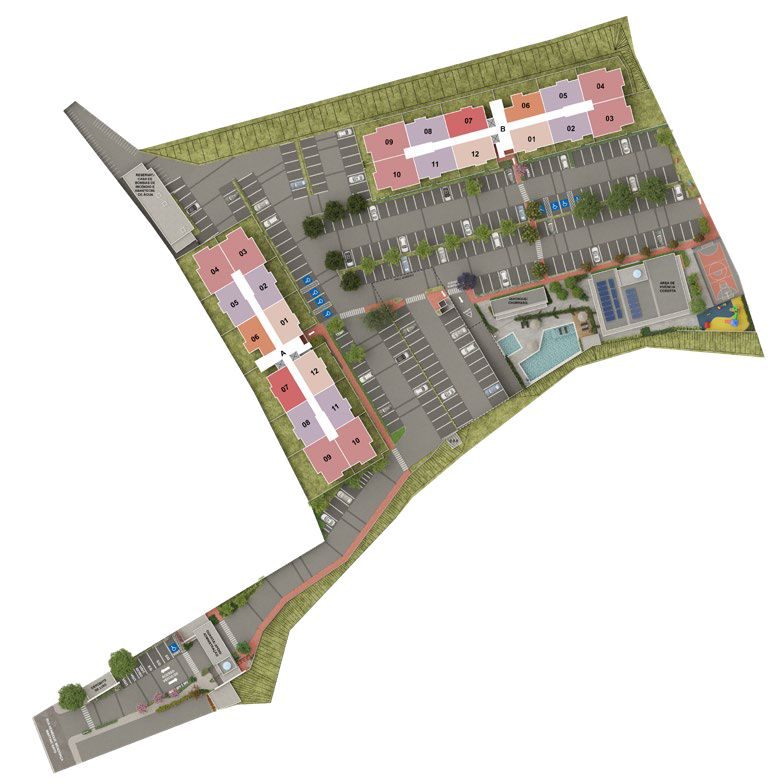 Implantação Geral do Morada Vitória (perspectiva ilustrativa)