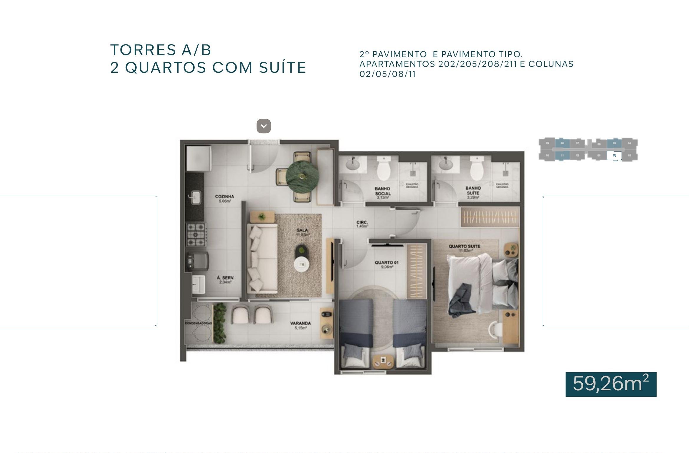 Miniatura Colunas 02, 05, 08 e 11