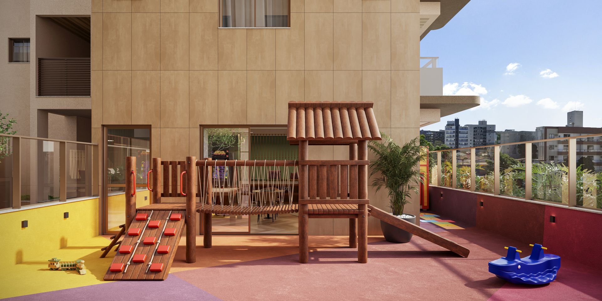 Playground do Quartzo by Mivita, em Jardim Camburi (perspectiva ilustrativa)