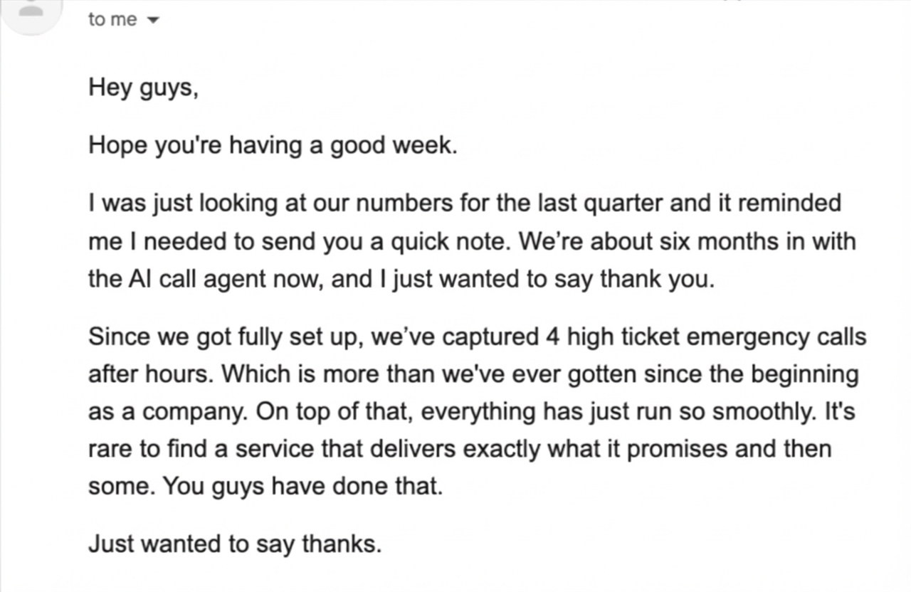 Customer feedback