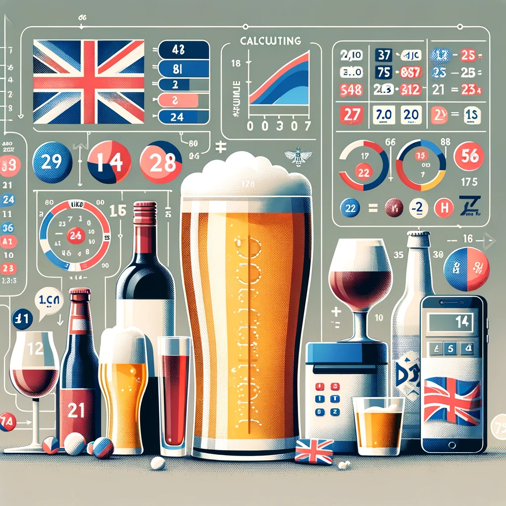 Calculating units of alcohol in uk